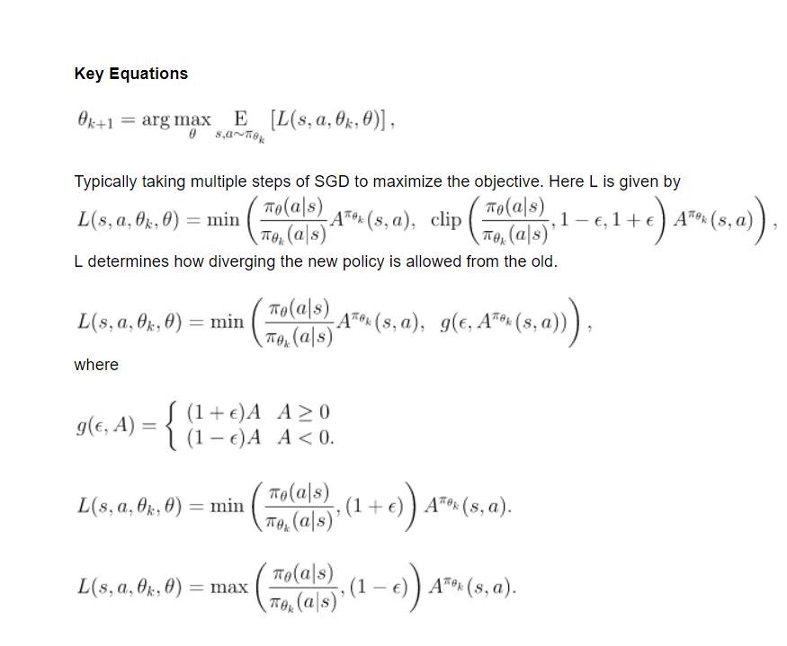 Equations Returns